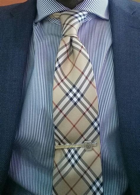 burberry shirt with blue suit